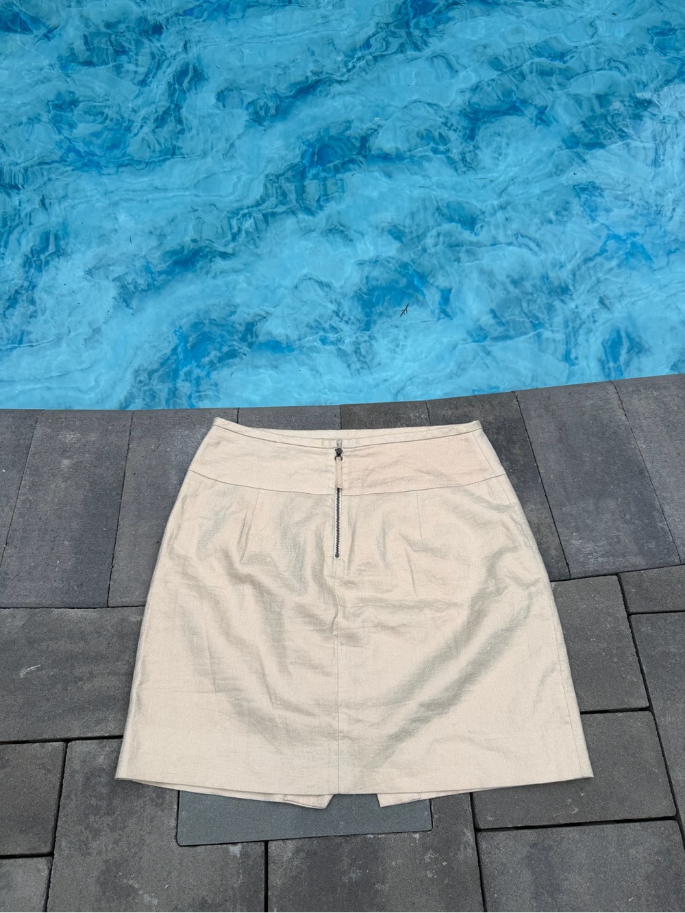 J. Crew Asymmetrical Gold Skirt